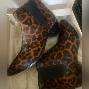 Loeffler Randall new NIB 9 calf hair booties